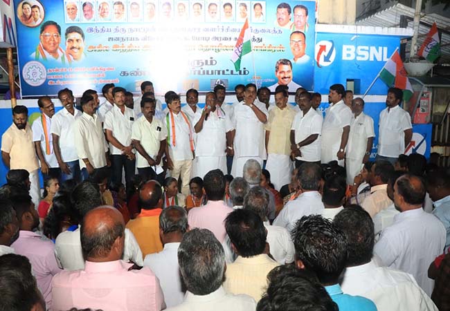 union bjp government did not implement the manifesto pondicherry cm narayansamy speech