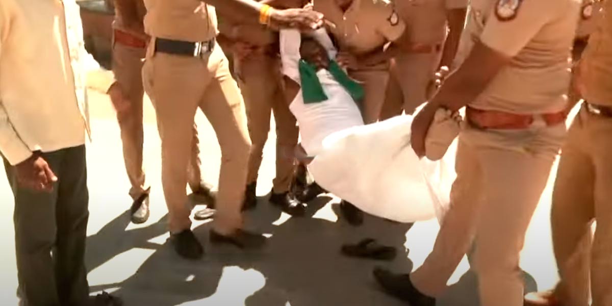'Where is Cauvery water...? BR Pandian who shouted slogans condemning the central and state government was arrested