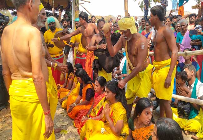dindigul local festival crowd of peoples