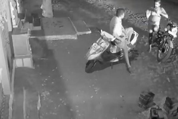 person who hit a young man with a car due to an animosity