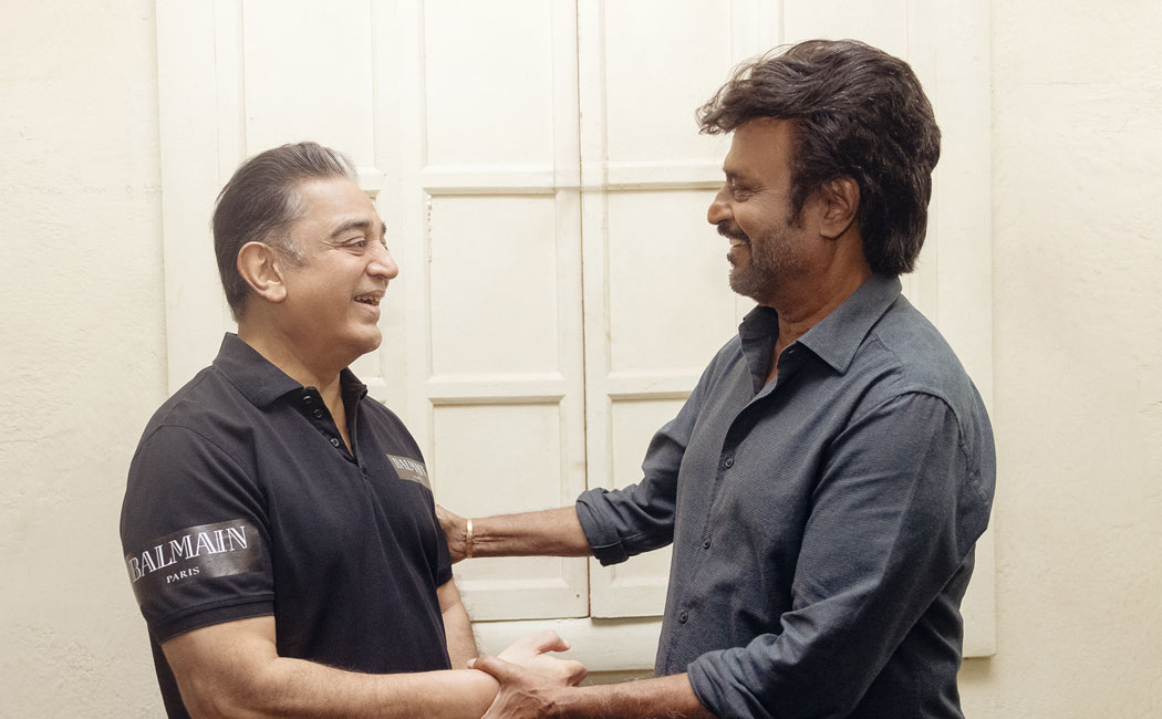 rajini and kamal meets in same studio in chennai