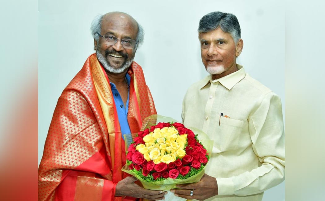 rajini meets chandra babu naidu