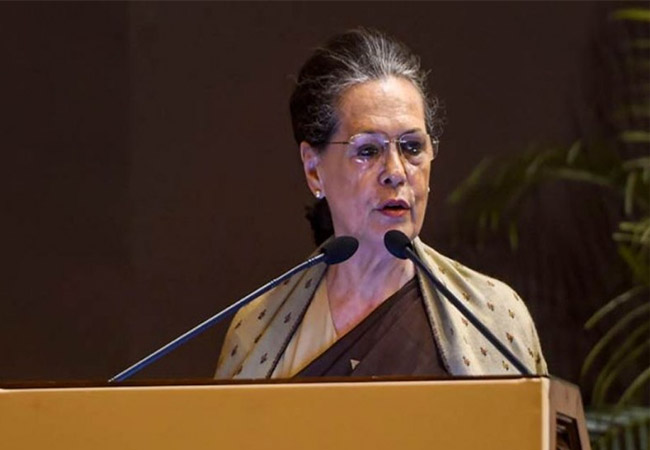 Sonia Gandhi consults with Opposition video conference