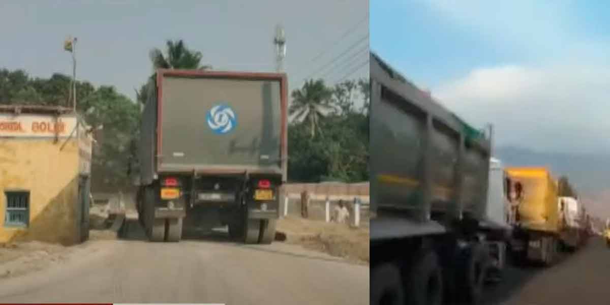 smuggling of mineral resources to Kerala; Penalty for 7 trucks