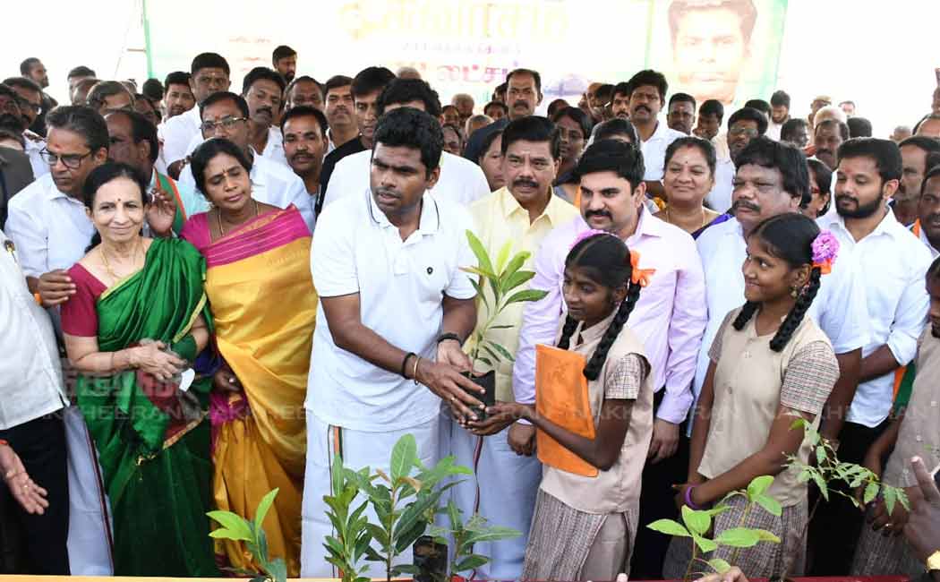 tn bjp ten lakhs plantation campaign