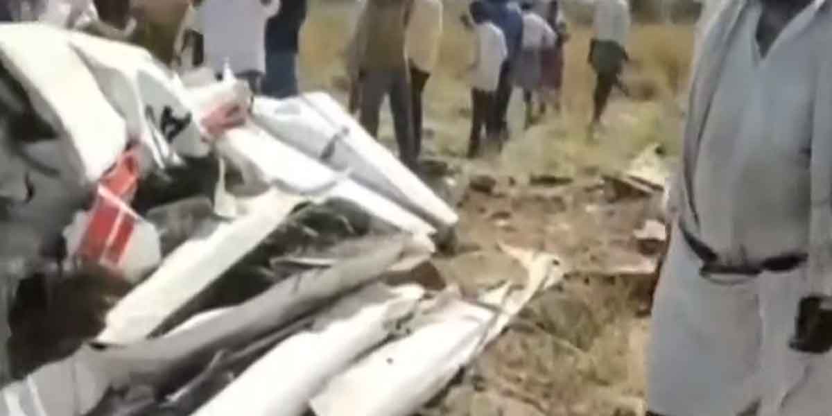 Plane crash in Telangana ... Tamil Nadu female pilot killed!