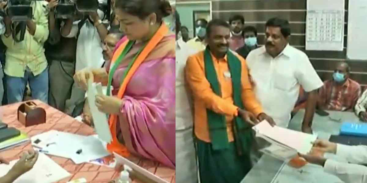 Khushboo, L. Murugan election nomination!