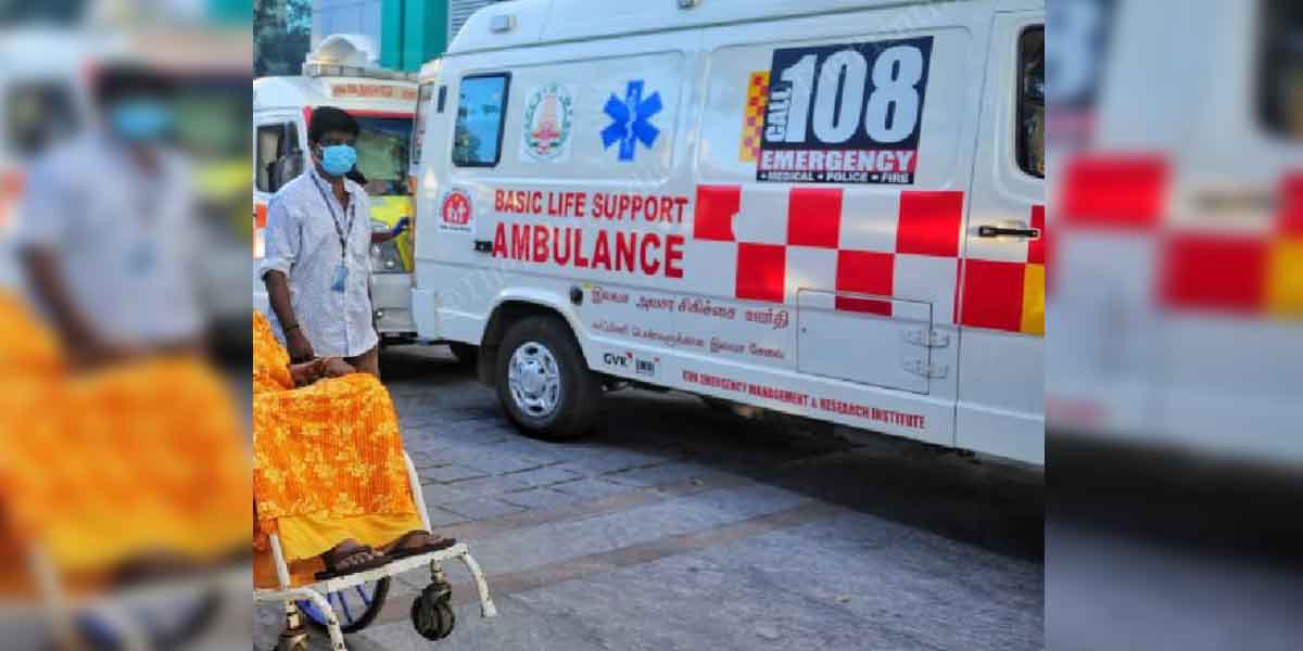 Corona bed shortage at Rajiv Gandhi Hospital in Chennai ... Ambulance waiting crisis!