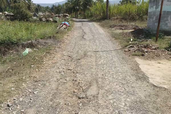 People are struggle by posting notices in a different way demanding repair road