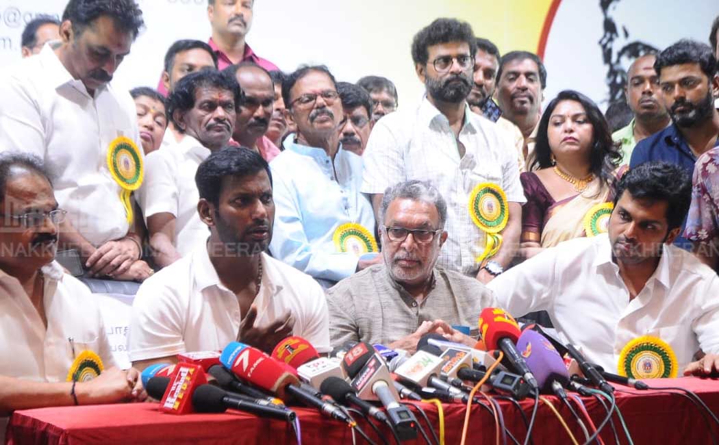 nadikar sangam building about karthi