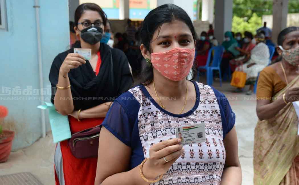 People over 18 years of age who have been vaccinated in Villivakkam