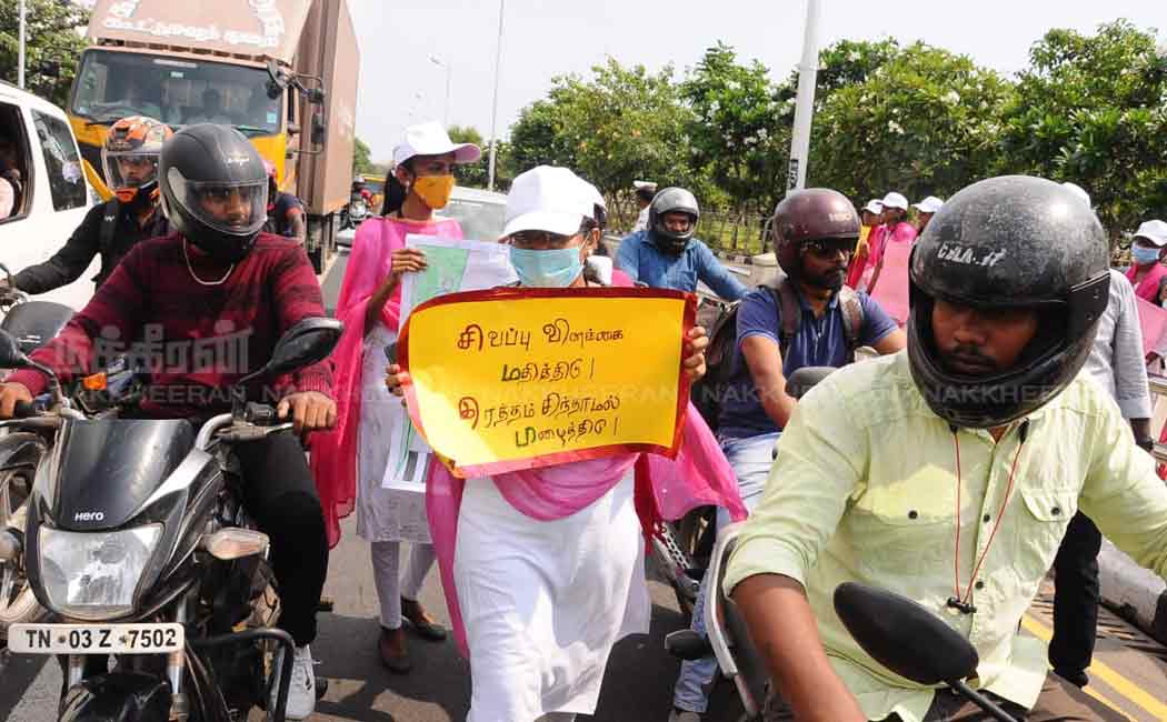 queens maris college students rally for traffic awareness