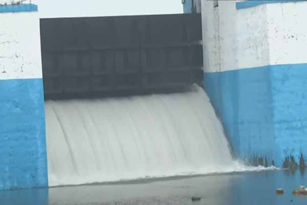 Water opening from Sembarambakkam lake