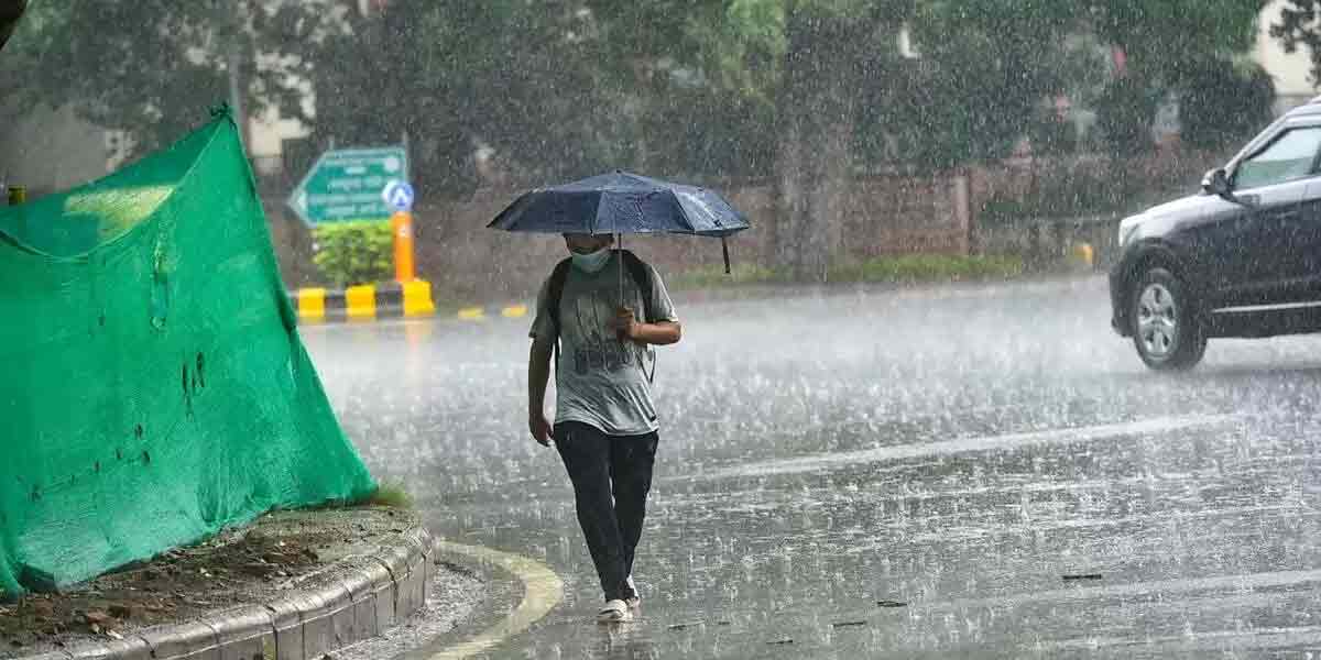Chance of rain for 7 districts in three hours