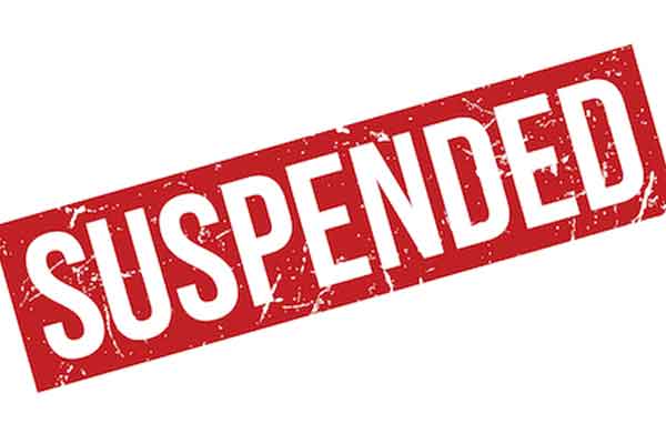Two officers suspended ...