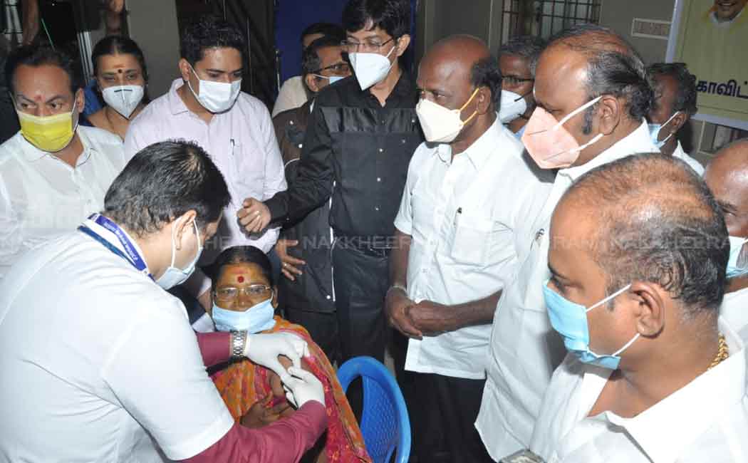 Minister Ma Subramanian visits medical camp
