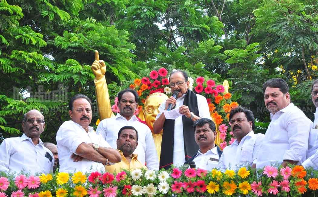 vaiko paid homage ambedkar photo