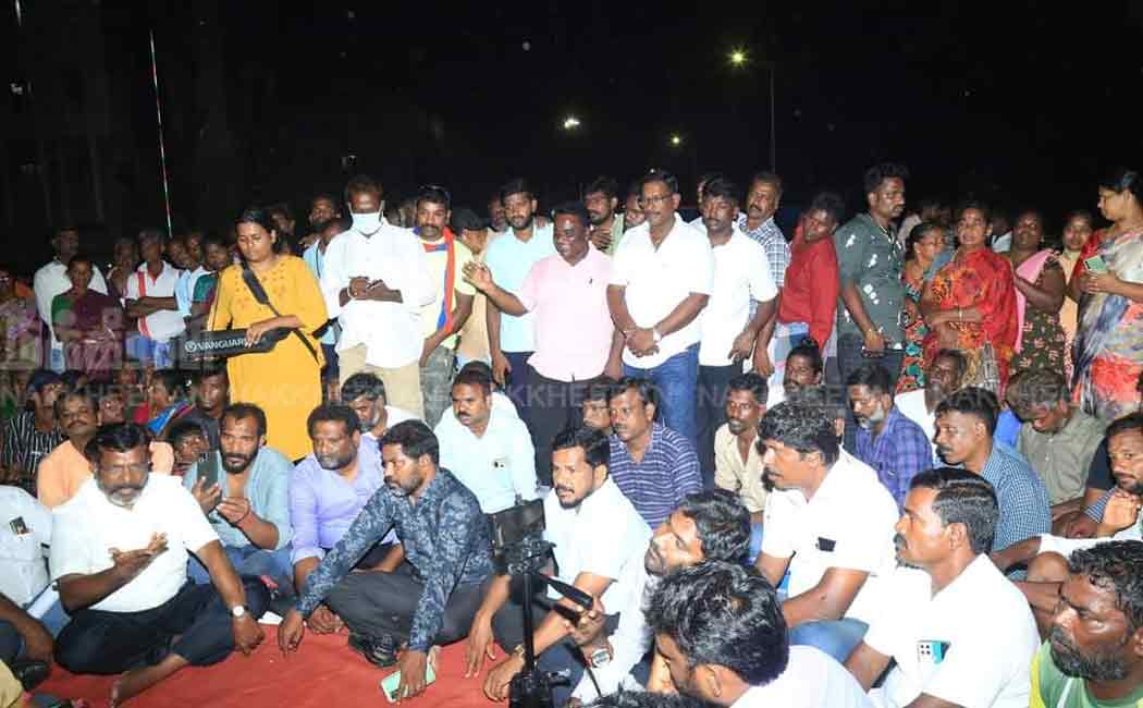 vck chief thol thirumavalavan gives support for fishermans due to land encroachment issue