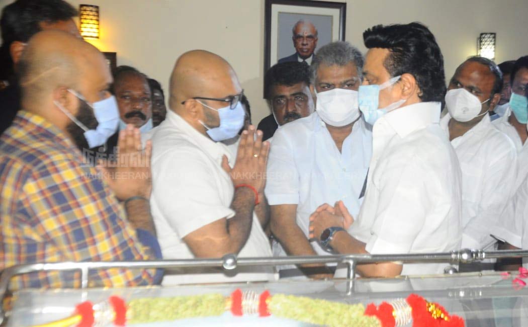 M.K.Stalin pay Tribute to B.S.Gnanadesikan