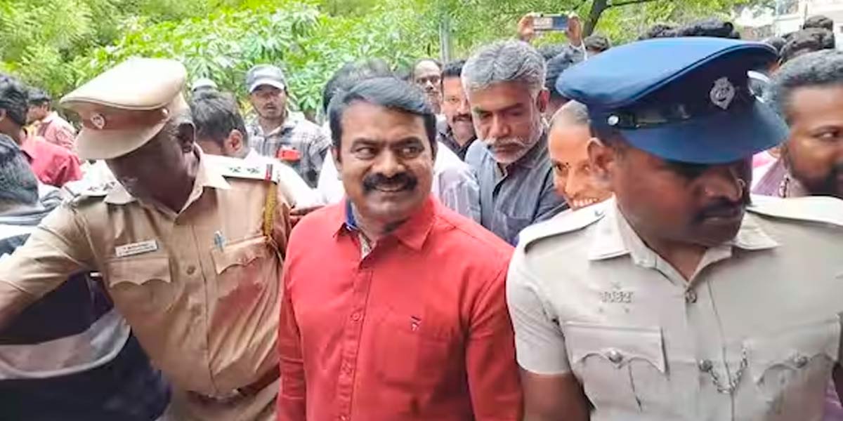 Seeman appeared in the Erode court