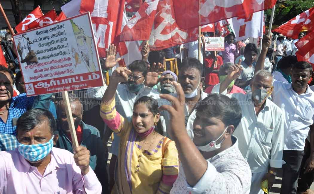DMK and Communist parties supports Delhi Farmers