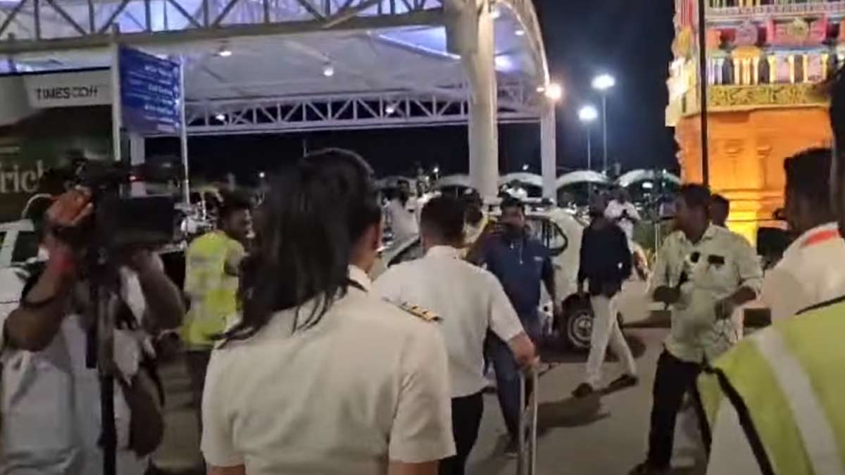 The aircraft landed safely; Kudos to the pilots