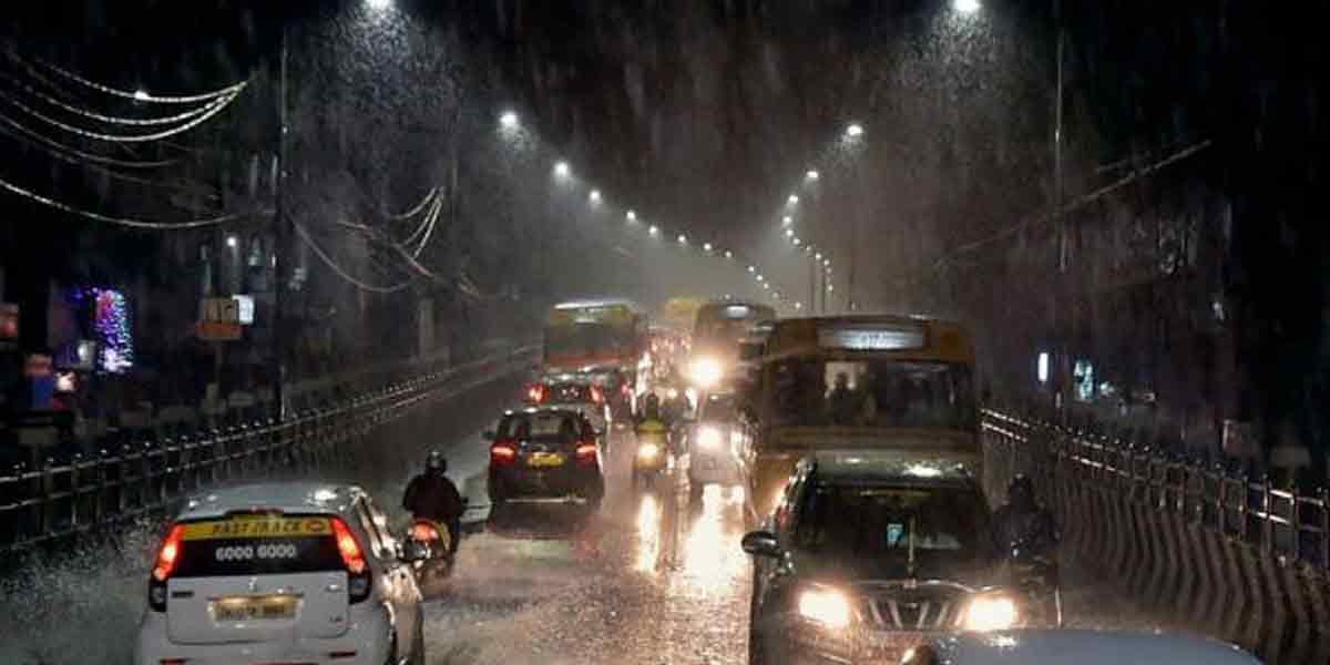 Widespread heavy rain in Chennai!