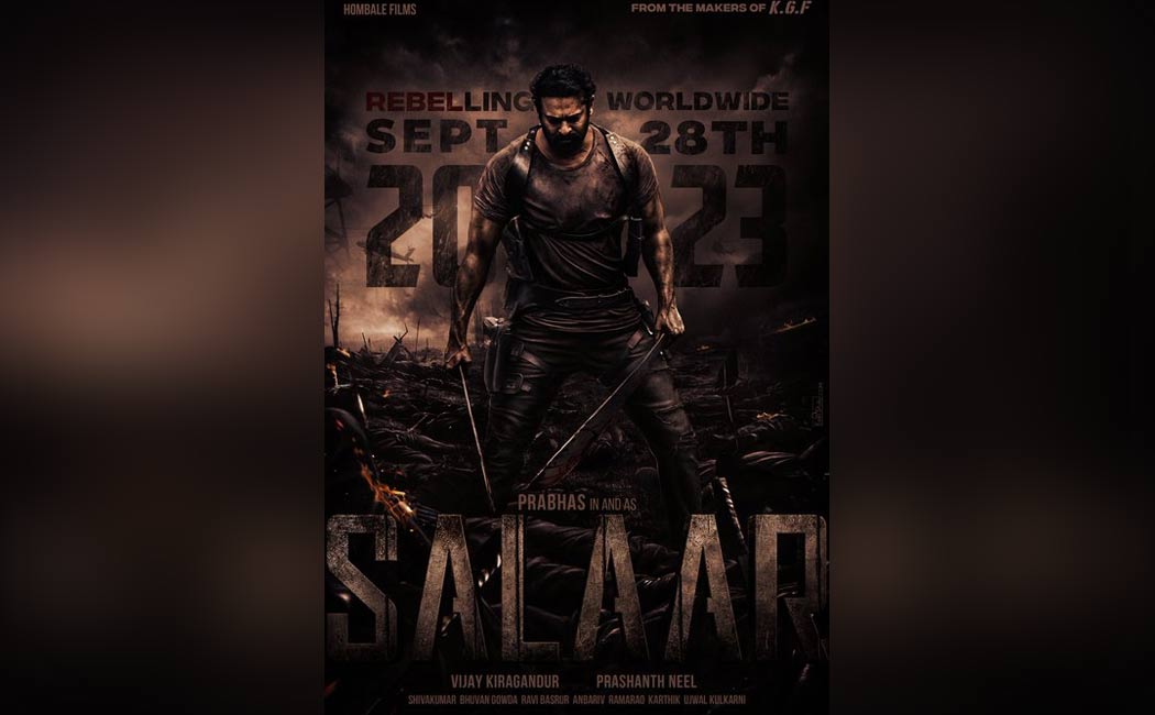 prashanth neel directing prabhas starring salaar movie release date announced