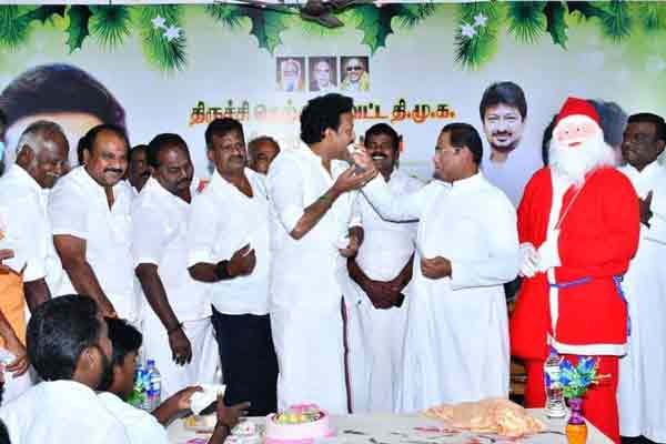 “With the blessings of Jesus Christ, the DMK is back. Rule .. ”- Anbil Mahesh poiyamozhi