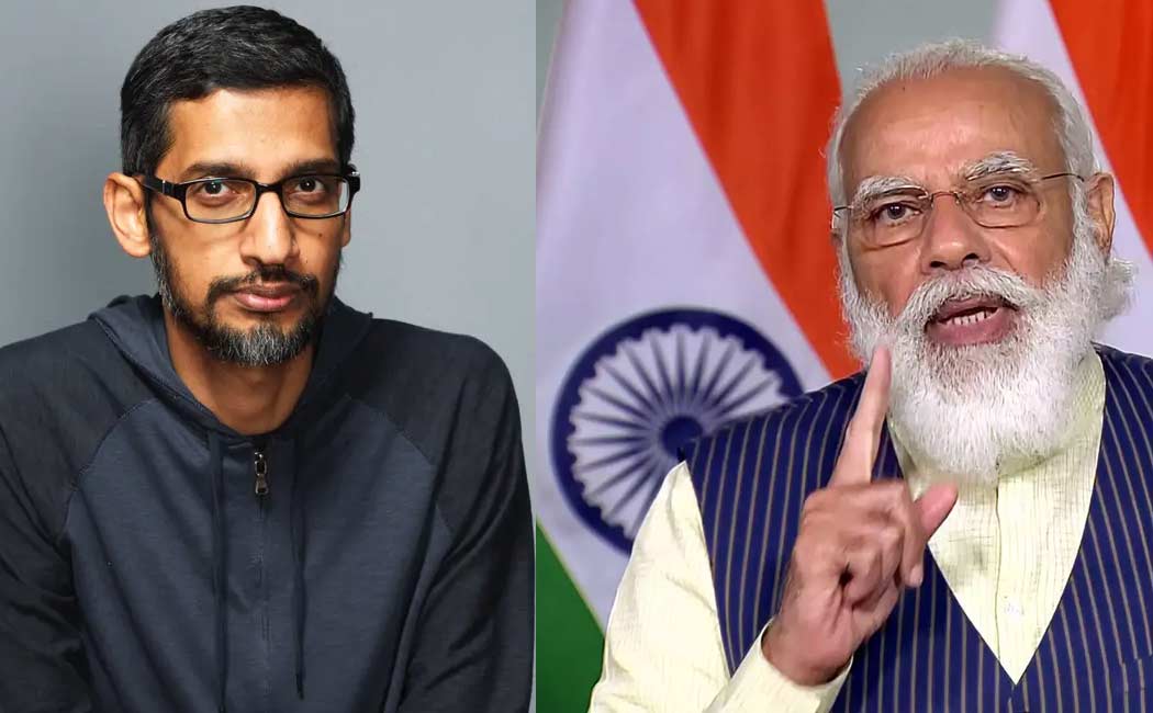 modi - sundar pichai