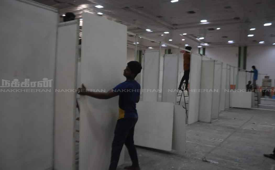 nandambakkam trade centre changed into corona ward