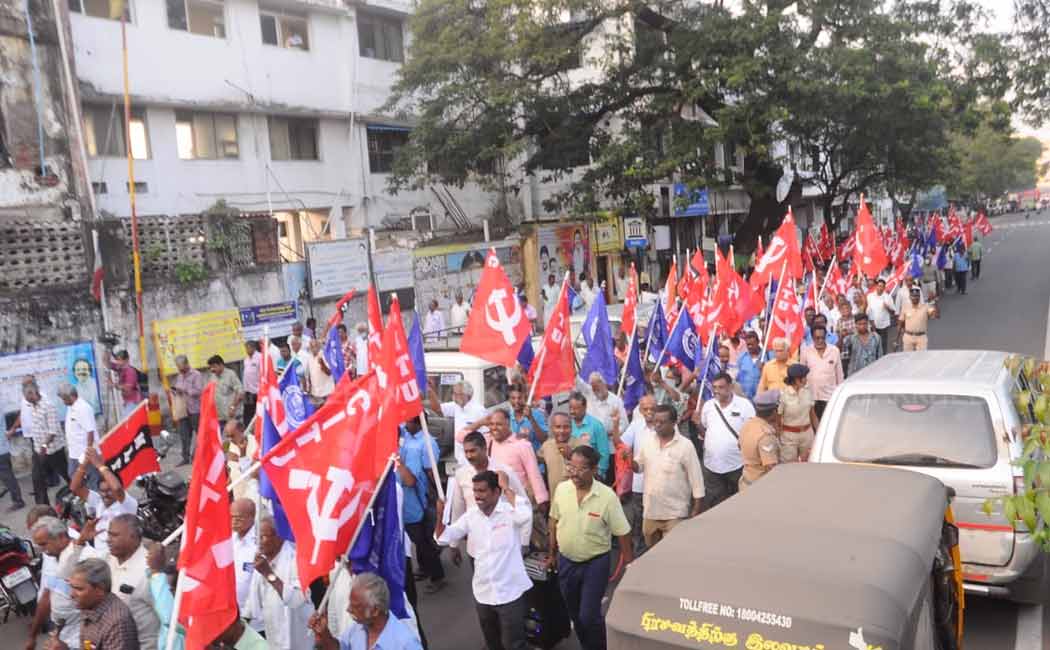 Trade unions rally at Transport Corporation (Pictures)