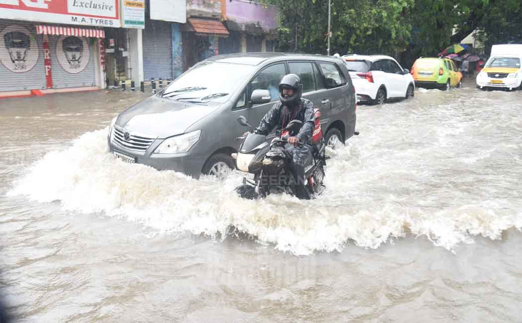 Continued heavy rain Damage to normal life in Chennai pictures