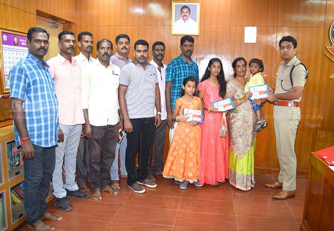 CUDDALORE POLICE TRAINING 2003 BATCH POLICE OFFICERS HELP TO OTHER POLICE FAMILY HELP
