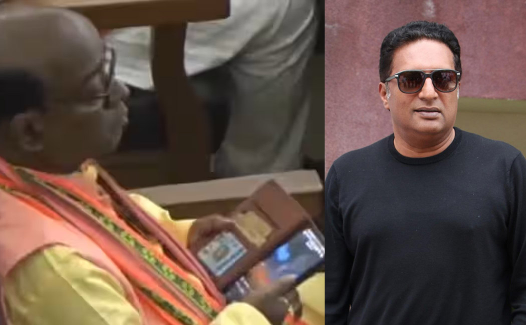 prakash raj about BJP MLA Jadab Lal Nath watching obscene reels in Tripura assembly session