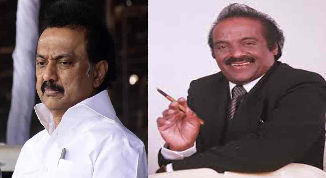 Stalin mourns MP Vasantha Kumar's death