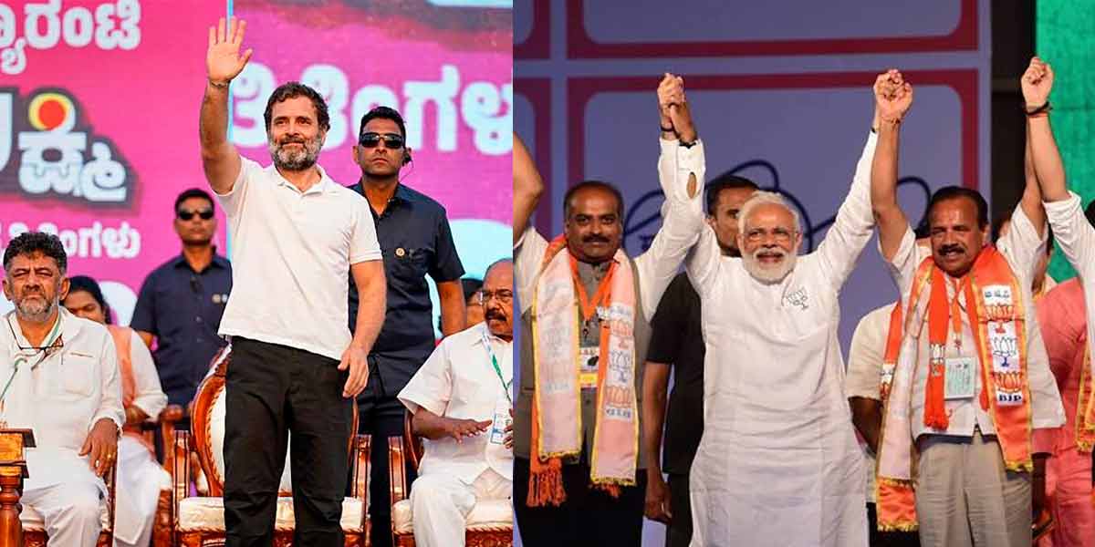 Congress; Sensational election poll results in karnataka