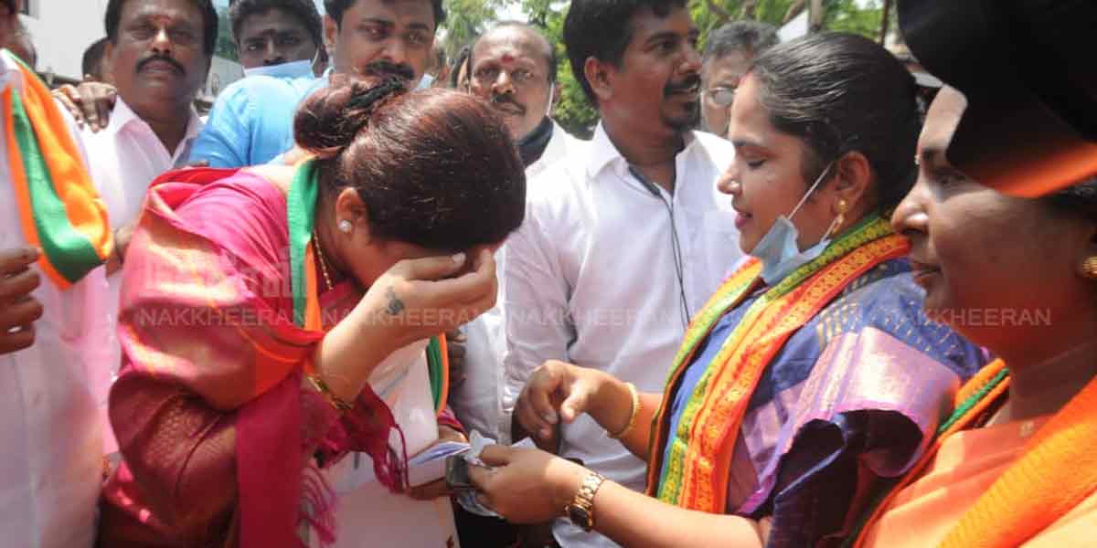 Khushboo, L. Murugan election nomination!