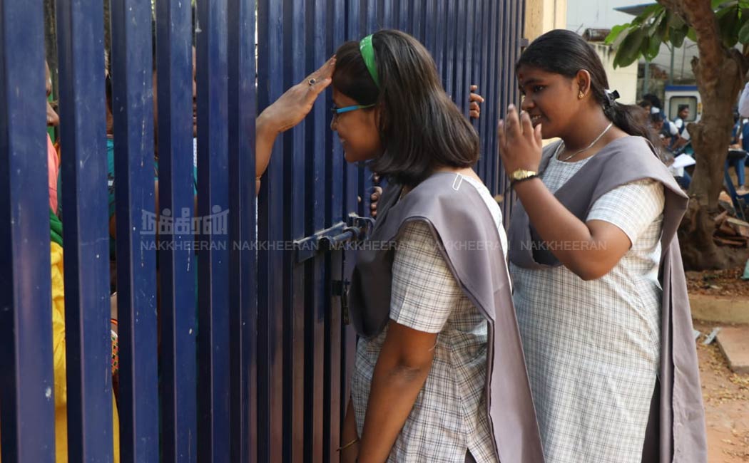 Students went to exam hall with teachers blessing
