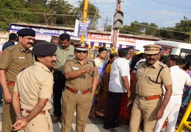 thanjai temple festival police protection increase