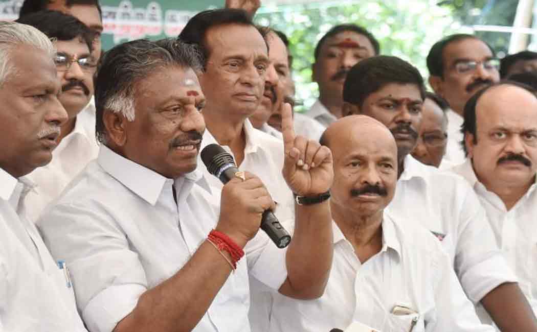 “First I said; He did not say” - O. Panneerselvam