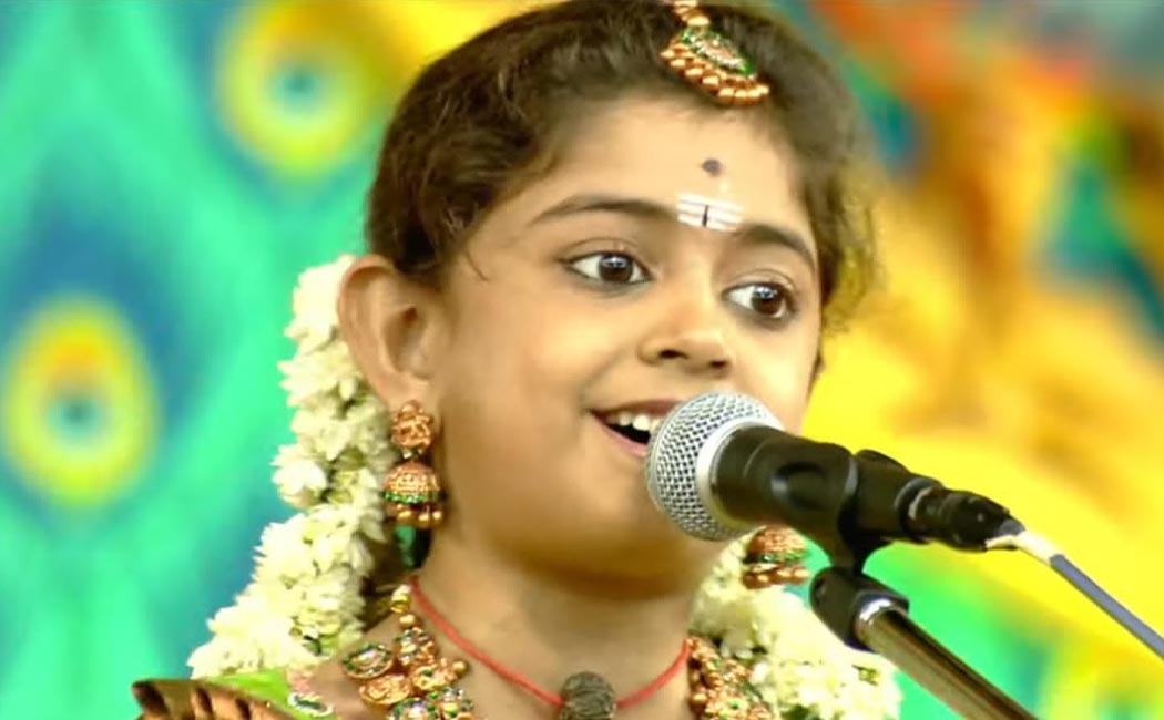 7-year-old girl sounded at the Palani Muthamizh Murugan conference