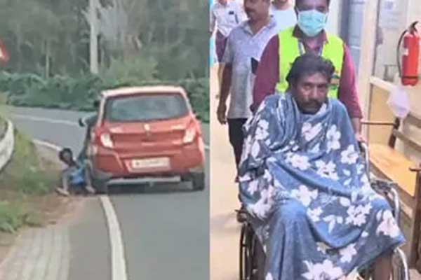 A mob tied the hand of an tribal man and dragged him into a car in kerala
