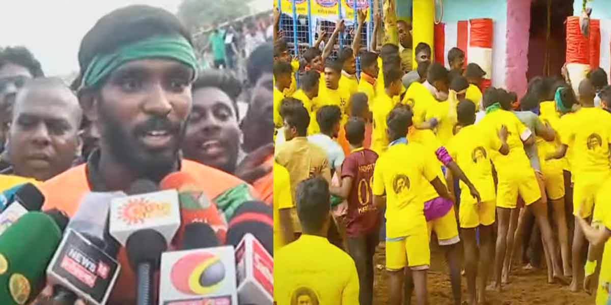 Prabhakaran scores a hat trick ... Palamedu Jallikkattu completed!