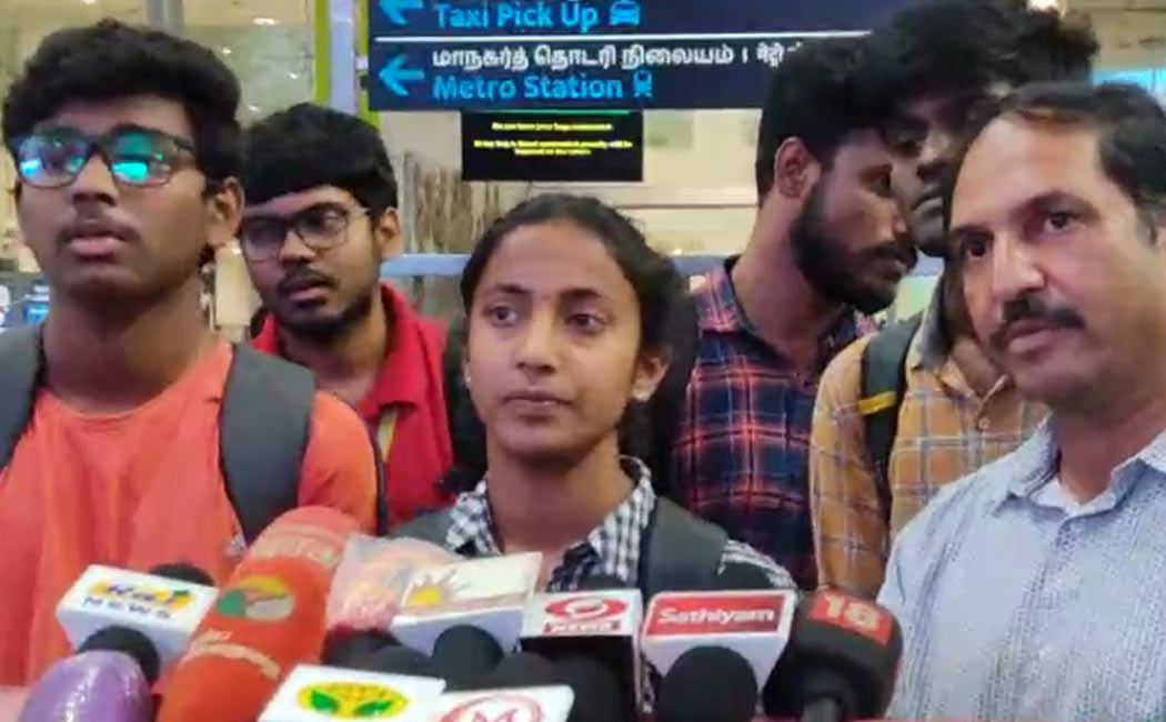 4 students returned to Tamil Nadu from Manipur