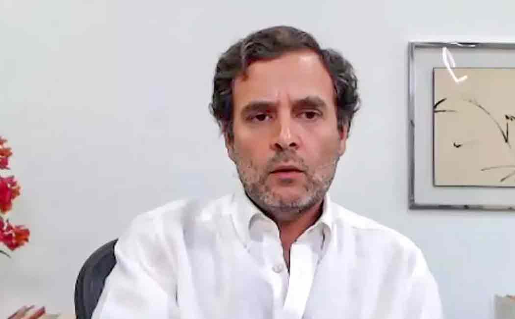 rahul about indias gdp in 2020 2021