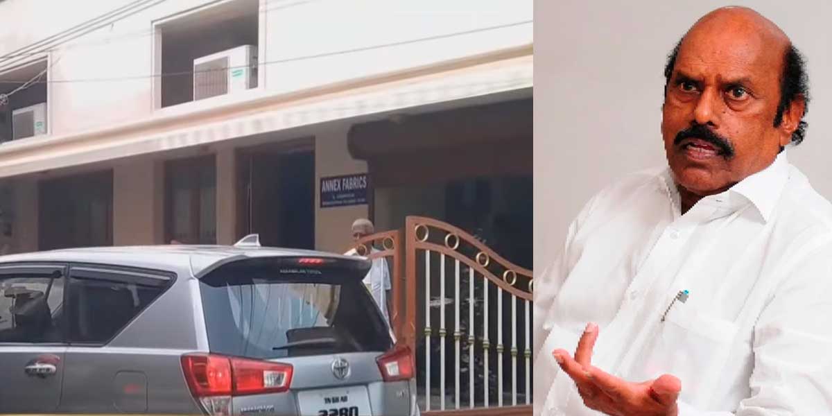 Third day of raids at places related to Minister AV Velu