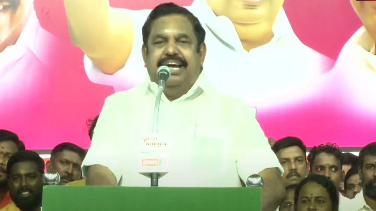 'This is my party; why are you angry if we form an alliance with BJP' - Edappadi Palaniswami's speech