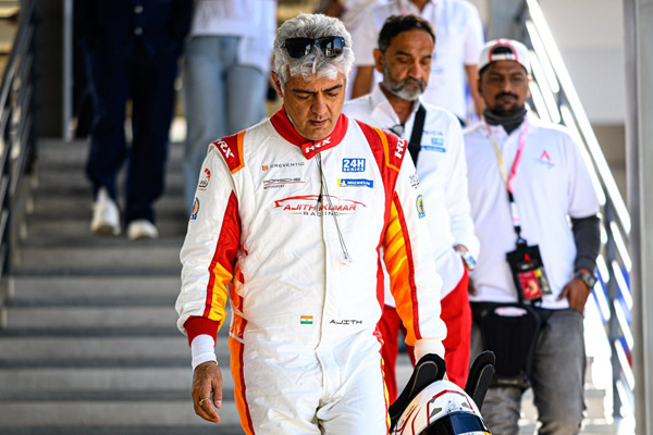 ajith kumar relieve from dubai car race series