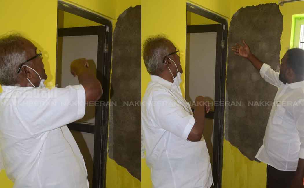 CPM Secretary of State Balakrishnan visits Puliyanthoppu apartment building